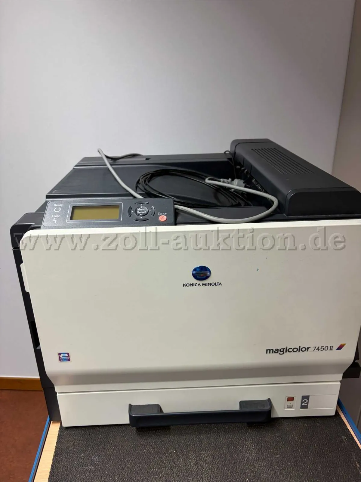 1 Konica Minolta Magicolor 7450II GA A3 laserprinter 25 ppm 600x600 dpi + 4 toners