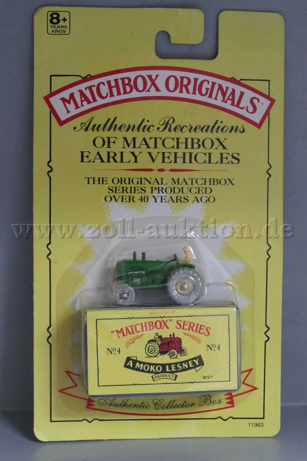 1 model Matchbox Originals Authentic Recreations č.4 traktor, 1:64