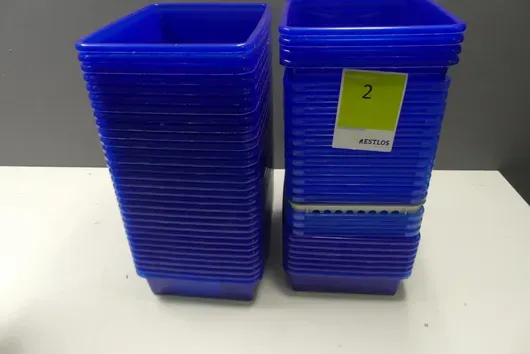 Posten Kunststoff-Aufbewahrungskörbe, blau