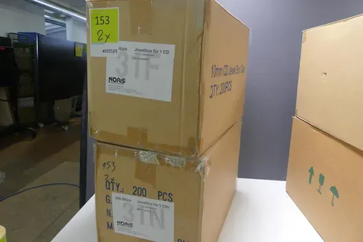 Posten Noris - CD-Jewelboxen mit Tray (für 1 CD / für 2 CDs)