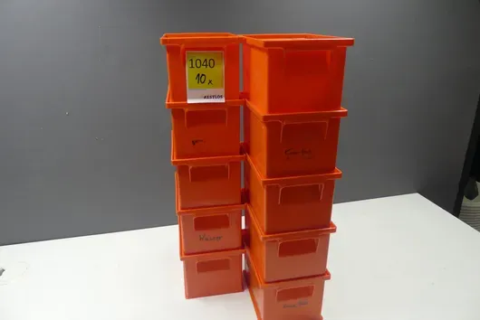 10x bacs empilables, orange