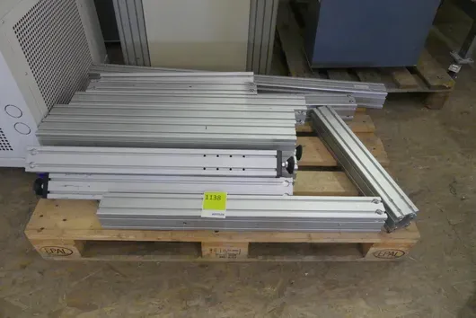 Lot de profilés aluminium système