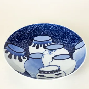 Blue and white plate, Nabeshima ware, early 20th c.