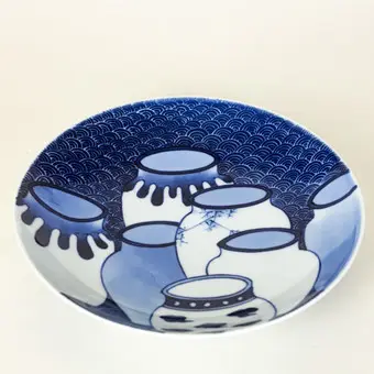 Blue and white plate, Nabeshima ware, early 20th c.