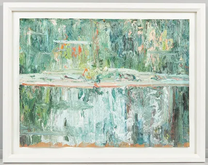 RALPH FLECK (1951-2026). 'Giverny 9/VI', Öl auf Papier, 1993, signiert.