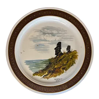 WALTER STARK. PORCELAIN COLLECTOR'S PLATE WITH CHILE MOTIF.