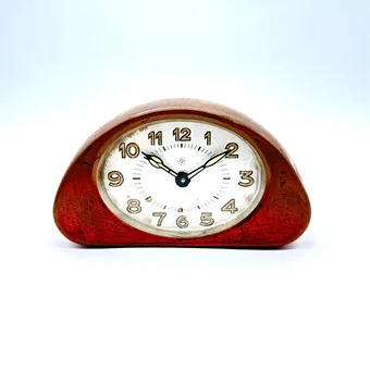 JUNGHANS TABLE CLOCK TABLE ALARM COPPER CASE 1920S/1930S.