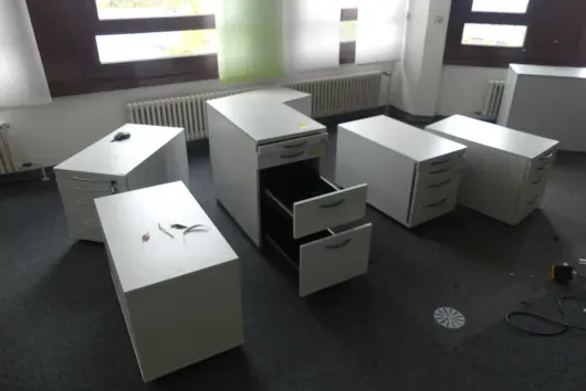 10x Schreibtischcontainer