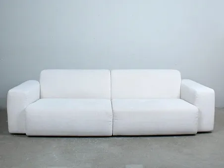 GLOBAL WOHNEN. Sofa / tweezitter / modulaire sofa, model "Elementos", twee elementen met armleuning.