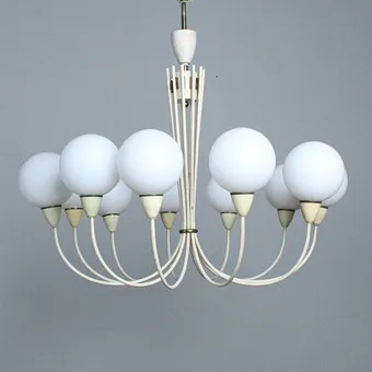 Großer Sputnik Deckenleuchter der 1950/60er Jahre.