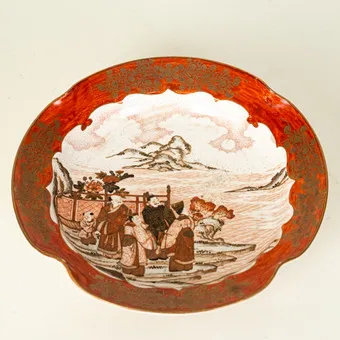 Japonská miska, Kutani Ware, období Meiji.