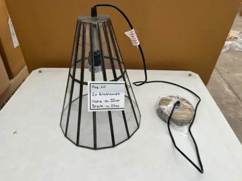 Lot of glass lamps (2 pieces)