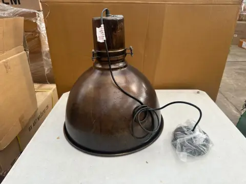 Lot of metal pendant lamps (2 pieces)