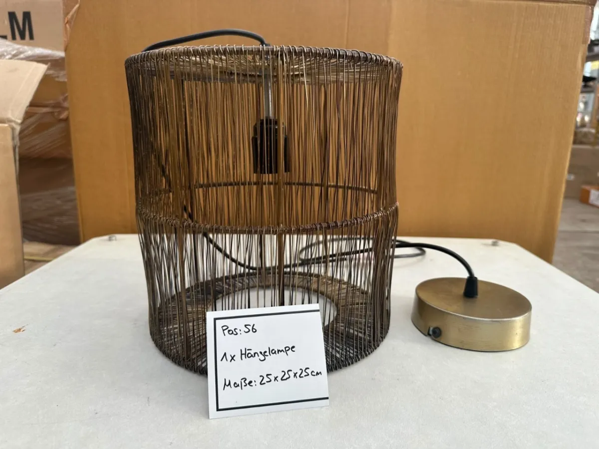 Pendant lamp (dimensions: approx. 25 x 25 x 25 cm)