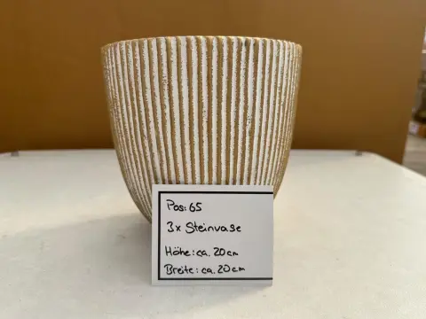 Set of stone vases (3 pieces)