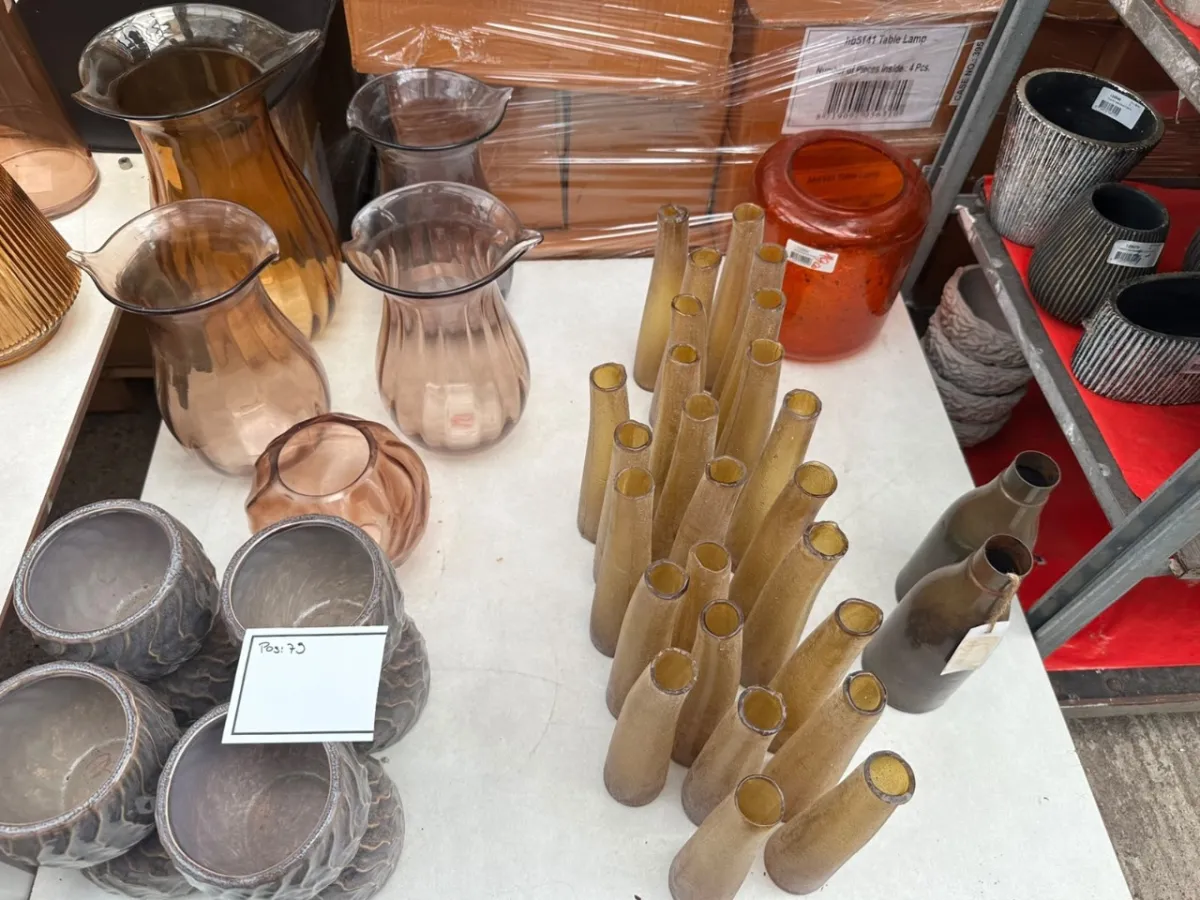 Lot of various vases and flower pots