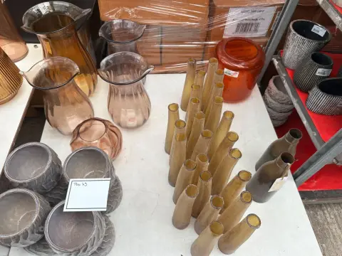 Lot of various vases and flower pots