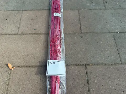 Decorative raffia grass (pink)