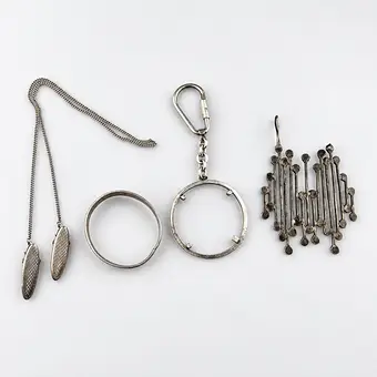 LOT ARGENT, 4 pièces.