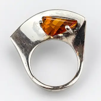 Grande bague design - argent sterling 925/000.