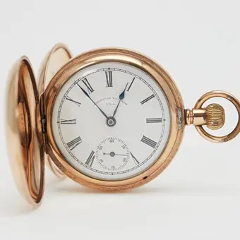 WALTHAM WATCH CO. Kapesní hodinky savonnette, model 'Sterling', kolem 1899, USA.
