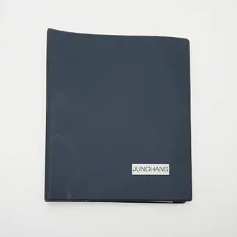 JUNGHANS. Sběratelská složka pro hodináře, 70.-80. léta, Schramberg, Německo.