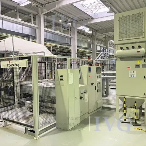 Machine de revêtement par poudre pour cellules solaires SCHWINDT - DEUSSEN TFR 02 - 13/20S