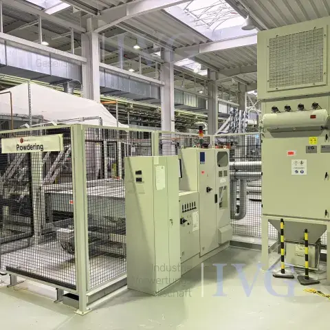 Machine de revêtement par poudre pour cellules solaires SCHWINDT - DEUSSEN TFR 02 - 13/20S