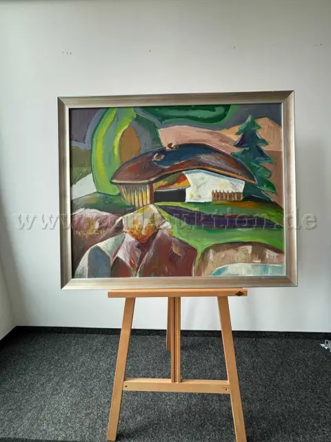 1 картина художника Фреда Арнуса Цигльдрума - Almhütte - масло