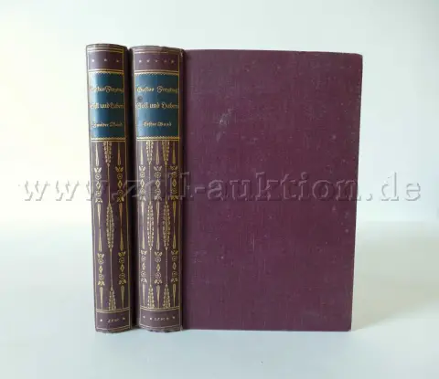 2 antiquarische banden - Soll und Haben van Gustav Freytag, 1916