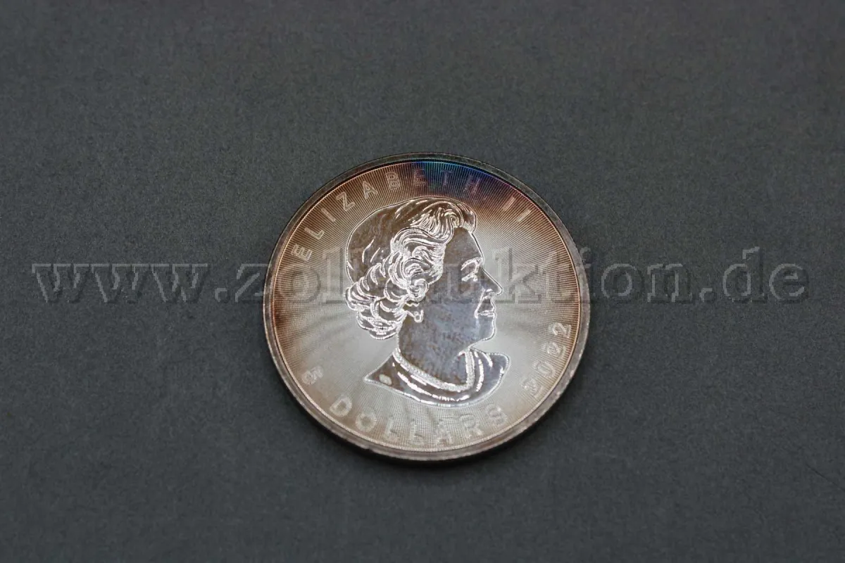 1 pièce d'argent 5 dollars Élisabeth II "4e portrait ; SML Bullion" (argent fin 999)