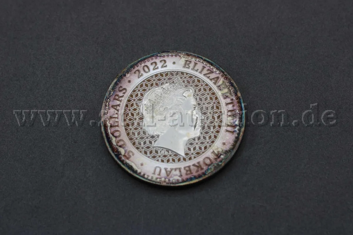 1 silver coin 5 dollars - Elizabeth II "Bull and Bear" (fine silver 999)
