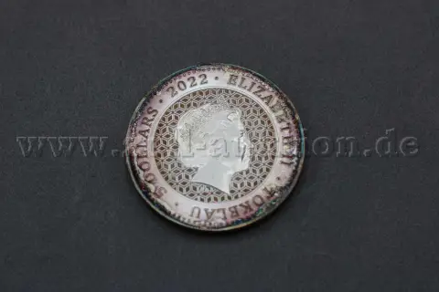 1 pièce d'argent 5 dollars - Élisabeth II "Bull and Bear" (argent fin 999)