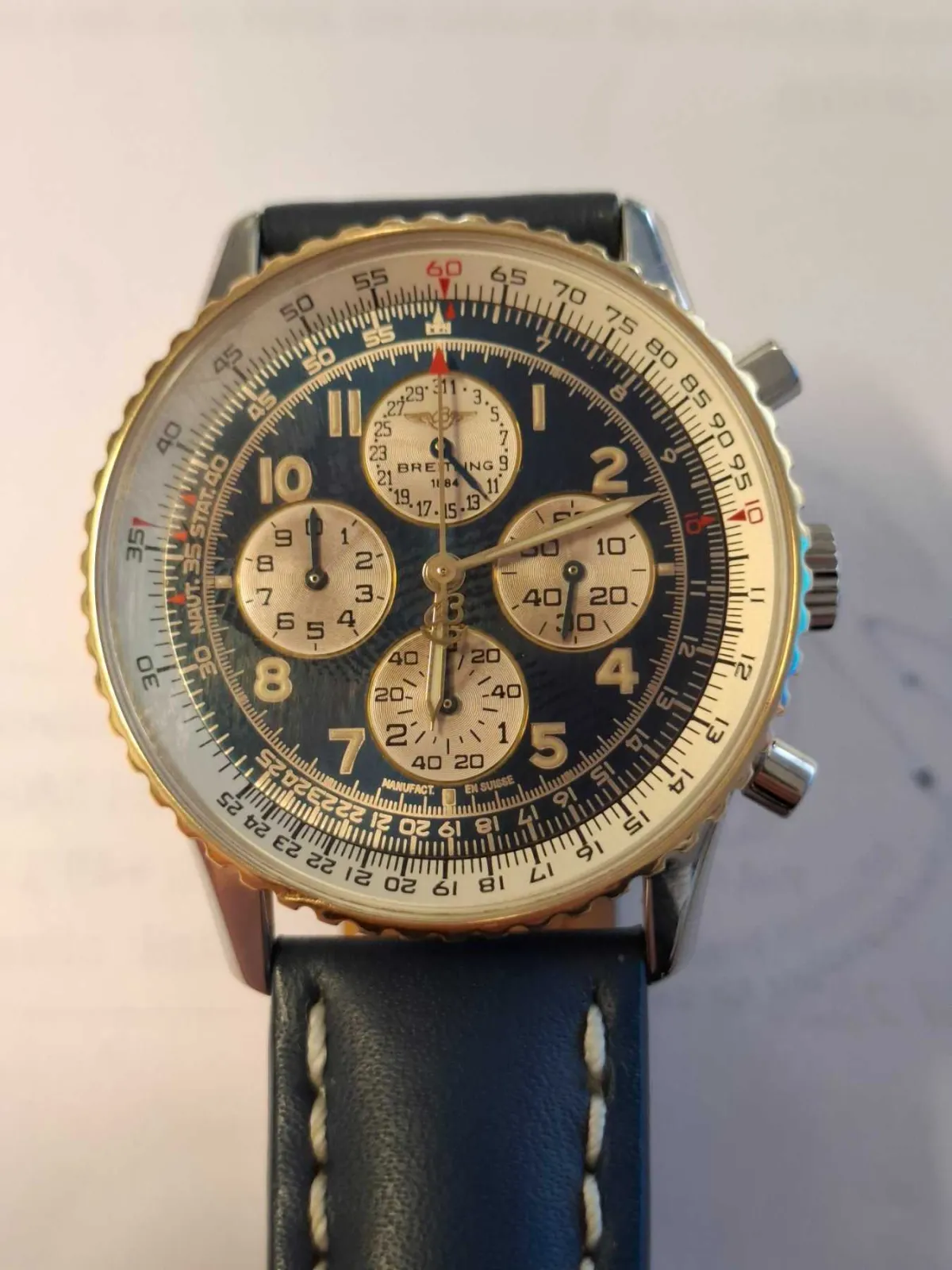 1 Herrenarmbanduhr "Breitling" Modell Navitimer Airborn