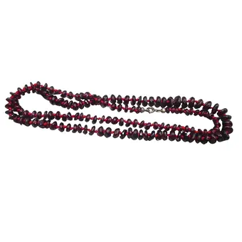 Granaten ketting met een 925 zilveren sluiting