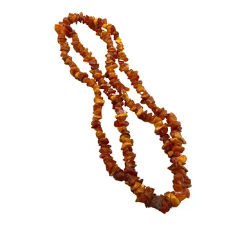 Collier en ambre - collier continu.