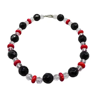 Collier fantaisie avec fermoir en argent 925