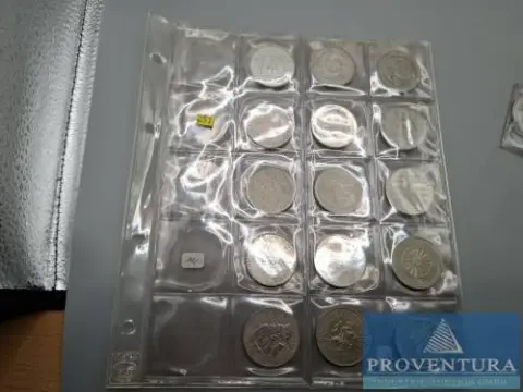 Pièces de collection République fédérale d'Allemagne 15 pièces 5 DM total 75 DM