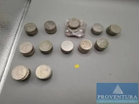 Pièces de collection République fédérale d'Allemagne 120 pièces 5 DM total 600 DM