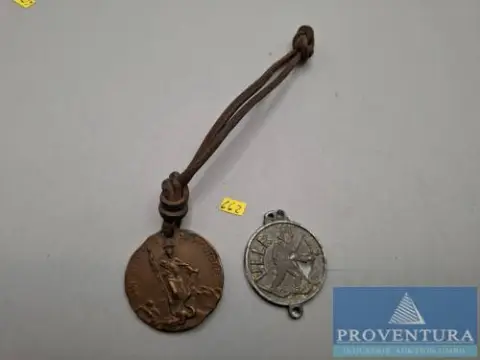 Médailles San Bernardo protecteur des skieurs et médaille ULLR protecteur des sportifs d'hiver