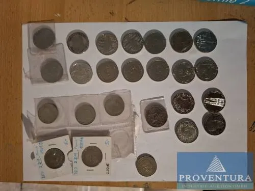 Pièces de collection République fédérale d'Allemagne 25 pièces 5 DM total 125 DM