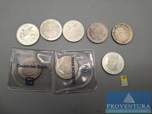 Silbermünzen Bundesrepublik Deutschland 5 DM Gauss