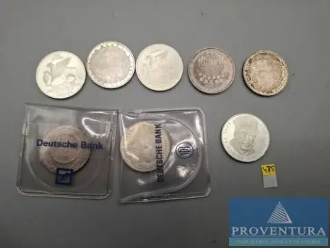 Srebrne monety Republika Federalna Niemiec 5 DM Gauss