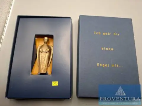 Zestaw prezentowy brązowy anioł w pudełku masa brutto 106,70 g