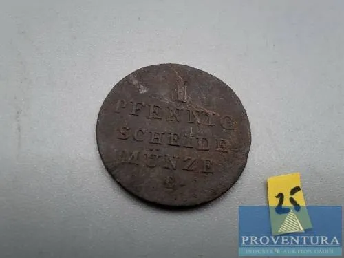 Monnaie de circulation Royaume de Hanovre 1 pfennig 1828B
