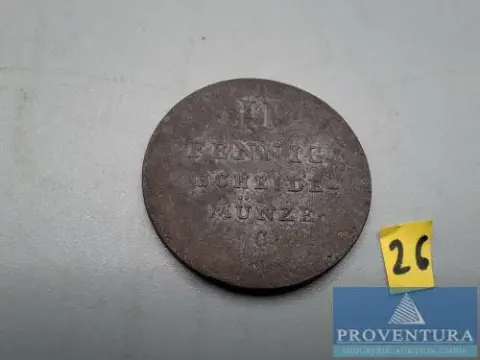 Umlaufmünze Königreich Hannover 2 Pfennig 1824C