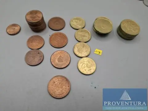 Pièces en euros divers pays et années total env. 4,35 euros