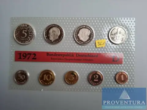 KMS Bundesrepublik Deutschland 1972 D pl 10.88 DM