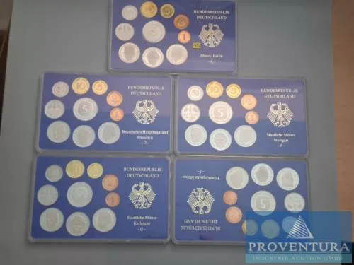 Sada mincí SRN 1992 ADFGJ pp 64,40 DM