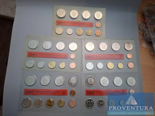 KMS Bundesrepublik Deutschland 1997 ADFGJ st 64.40 DM